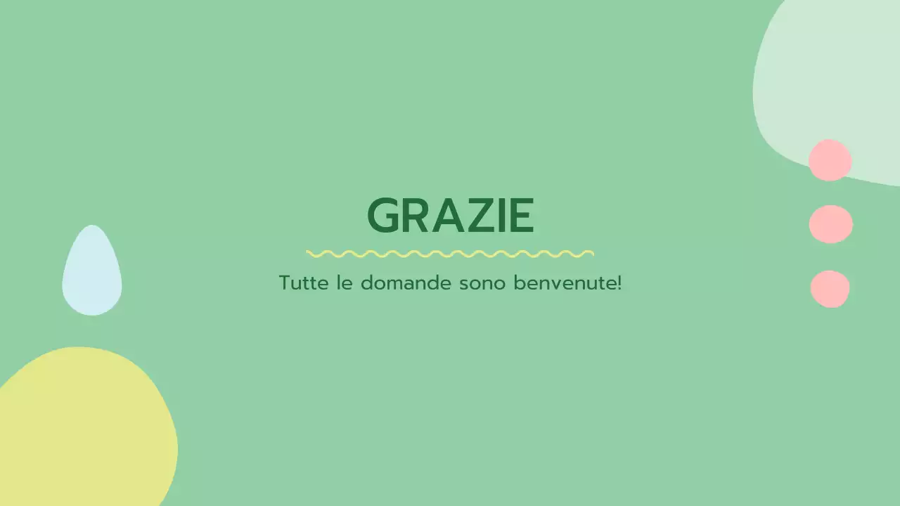 Una presentazione verde fresca e arrotondata della psicologia