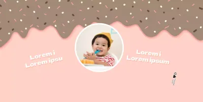 Coppette di carta rosa per gelato di buon compleanno