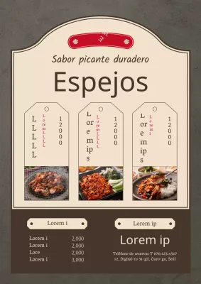 El menú de un restaurante de tonkatsu.