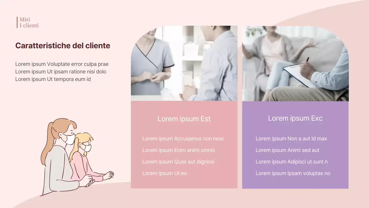 Manuale di formazione alla gentilezza dell'ospedale CS in colori rosa pastello