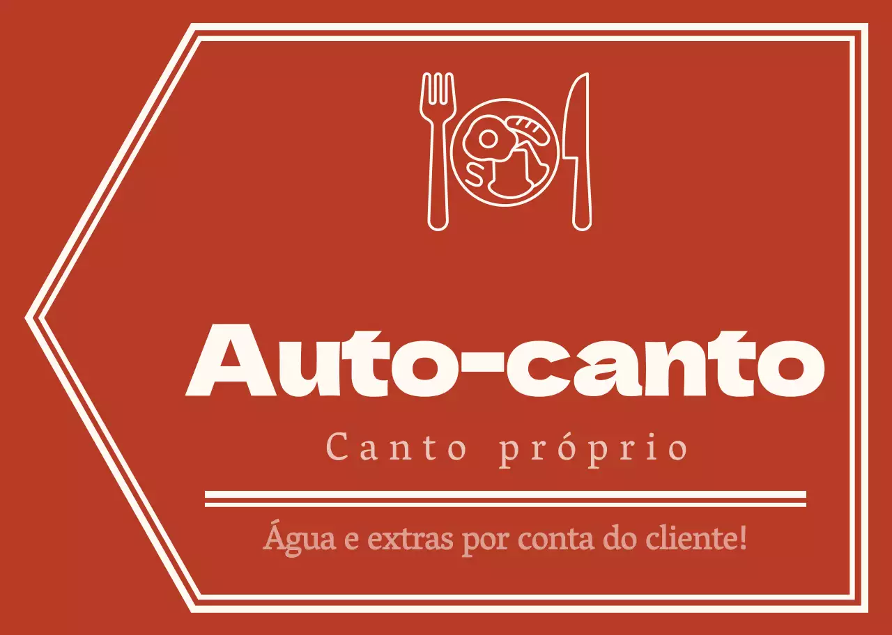Estilo de esquema de seta simples e emocional em vermelho e amarelo pálido com indicações para o canto próprio