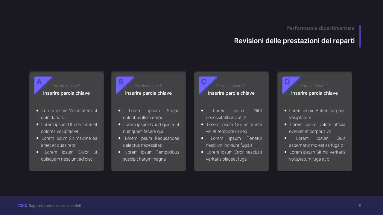 Kit di presentazione aziendale viola, concetto di interfaccia utente tridimensionale