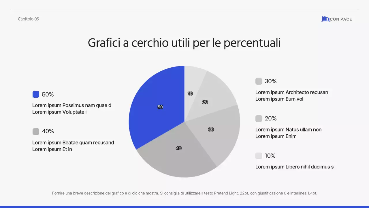 Proposta aziendale semplice e pulita in grigio-blu