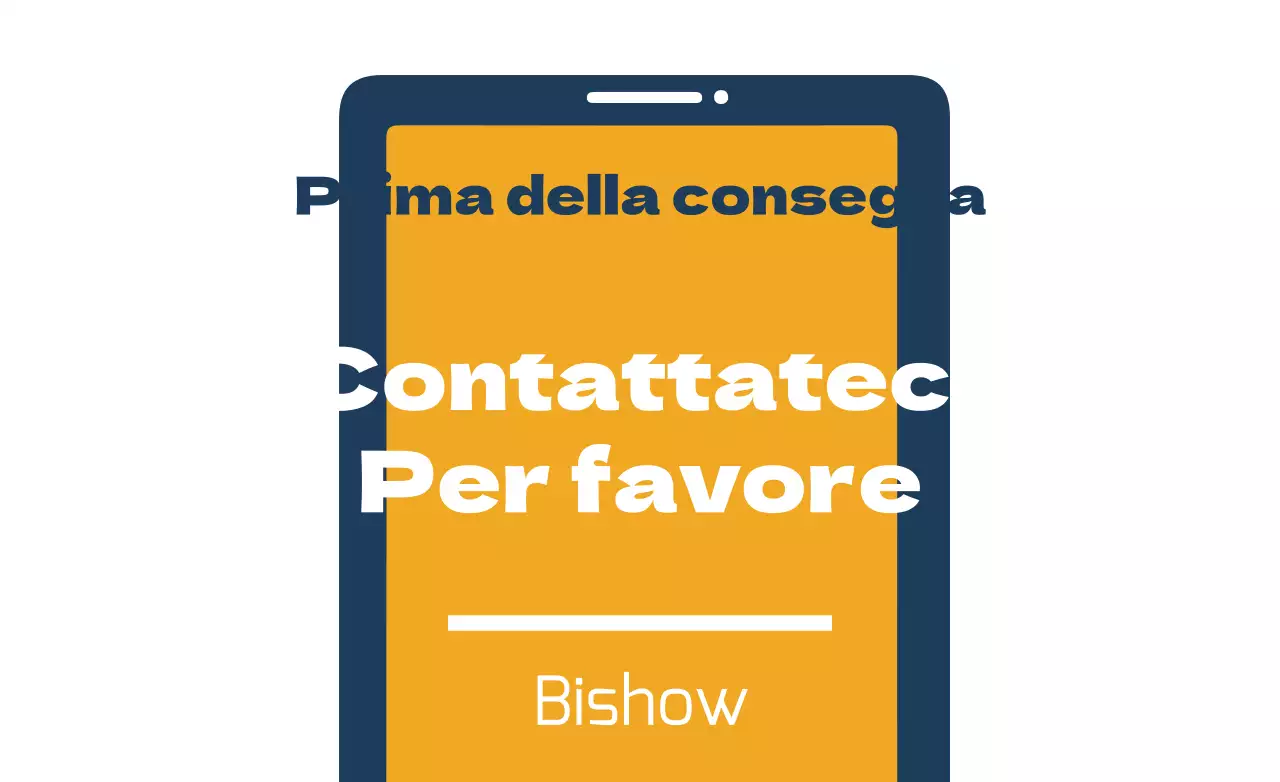 Contatto prima della consegna