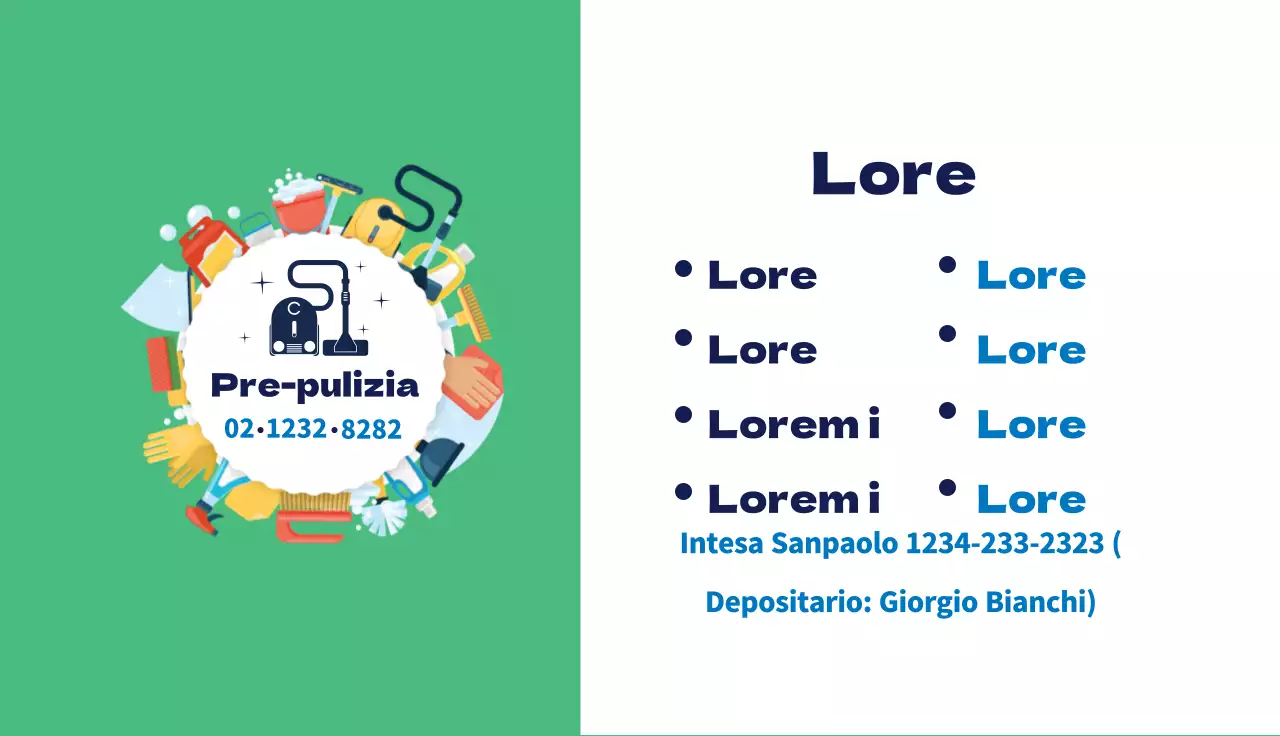 Illustrazione verde simpatica servizio di pulizia promozione di pulizia