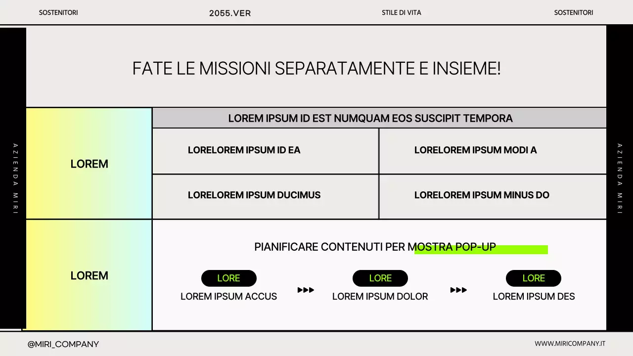 La semplice presentazione aziendale di Gradient per il kickoff