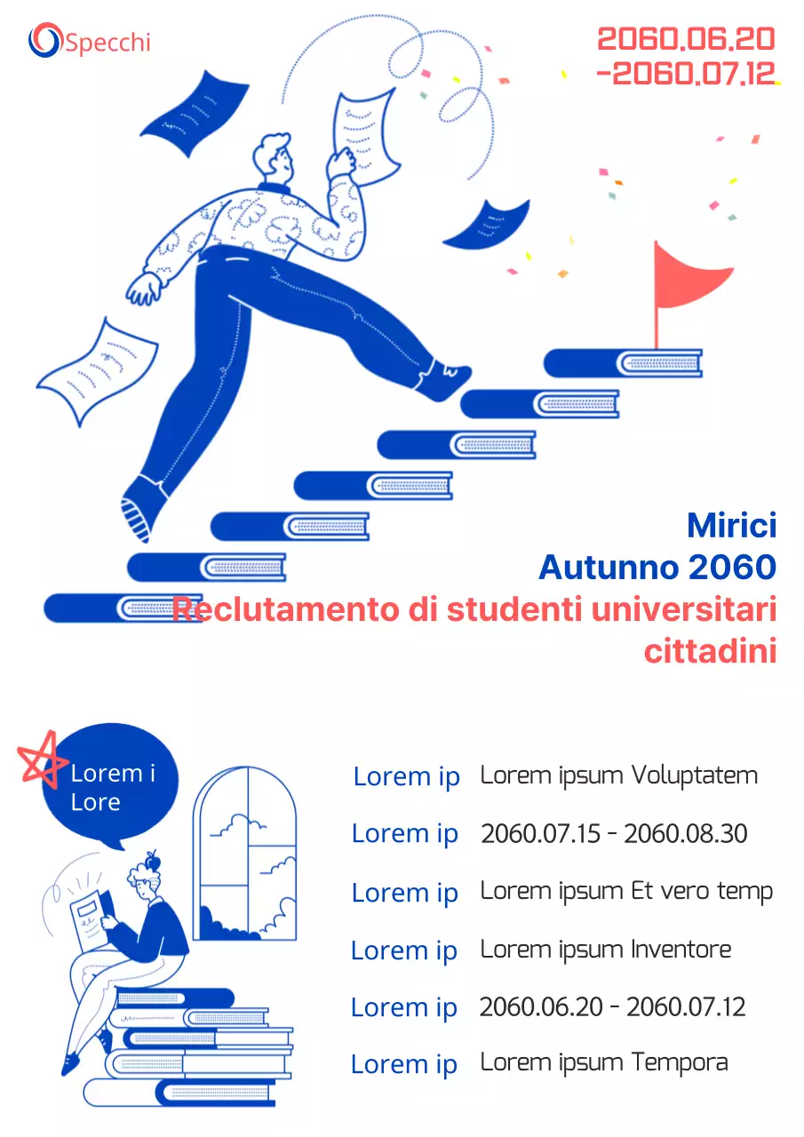 Avviso di reclutamento del Collegio civico semplice, bianco e blu