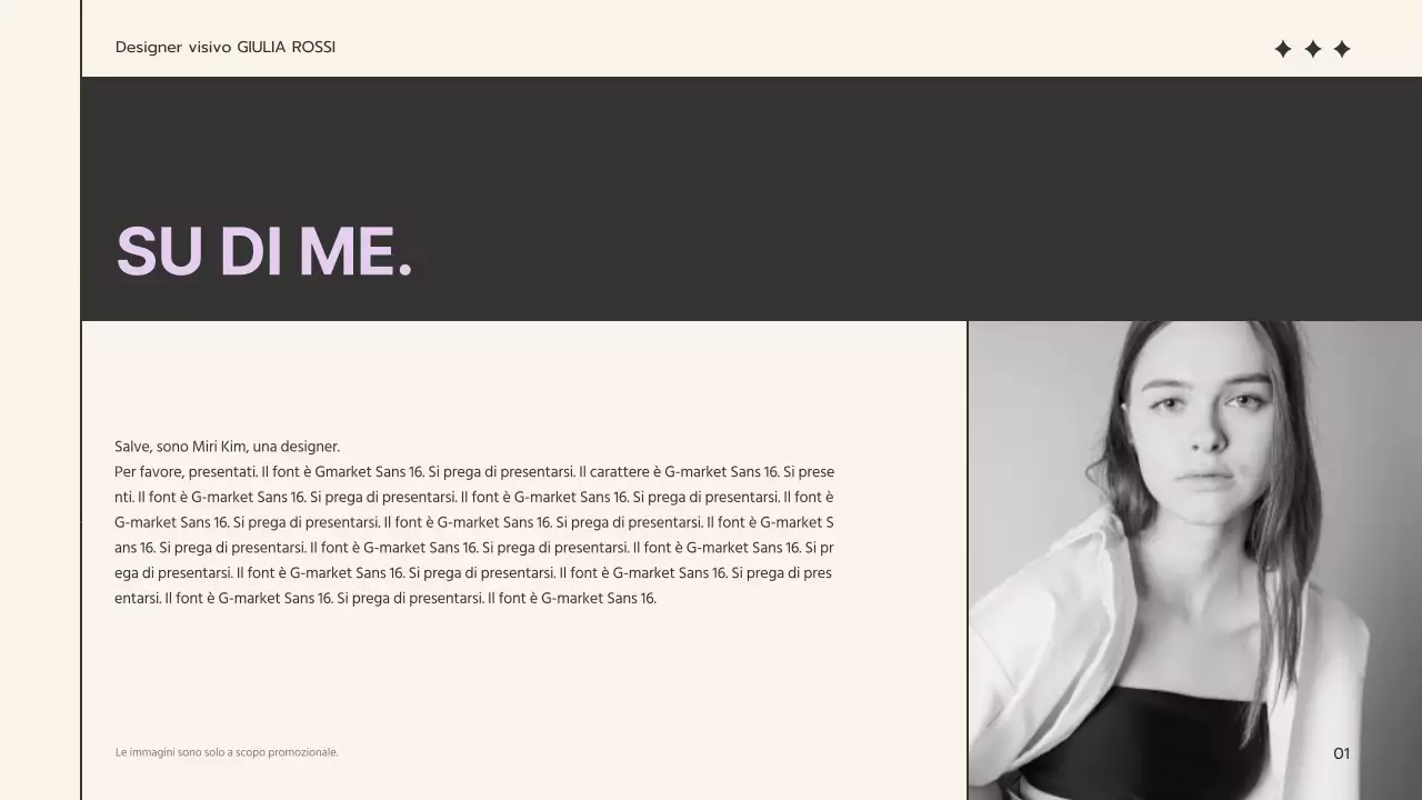 Un semplice portfolio beige e malva per la ricerca di lavoro