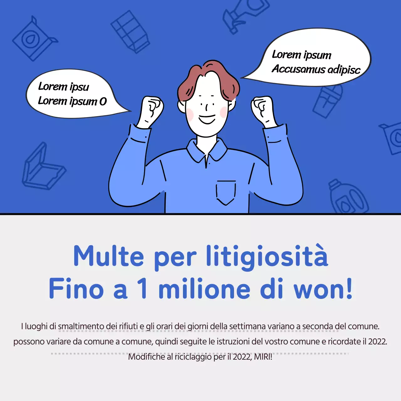 Una semplice guida al riciclaggio in blu