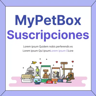 Promocione su servicio de suscripción a cajas para mascotas