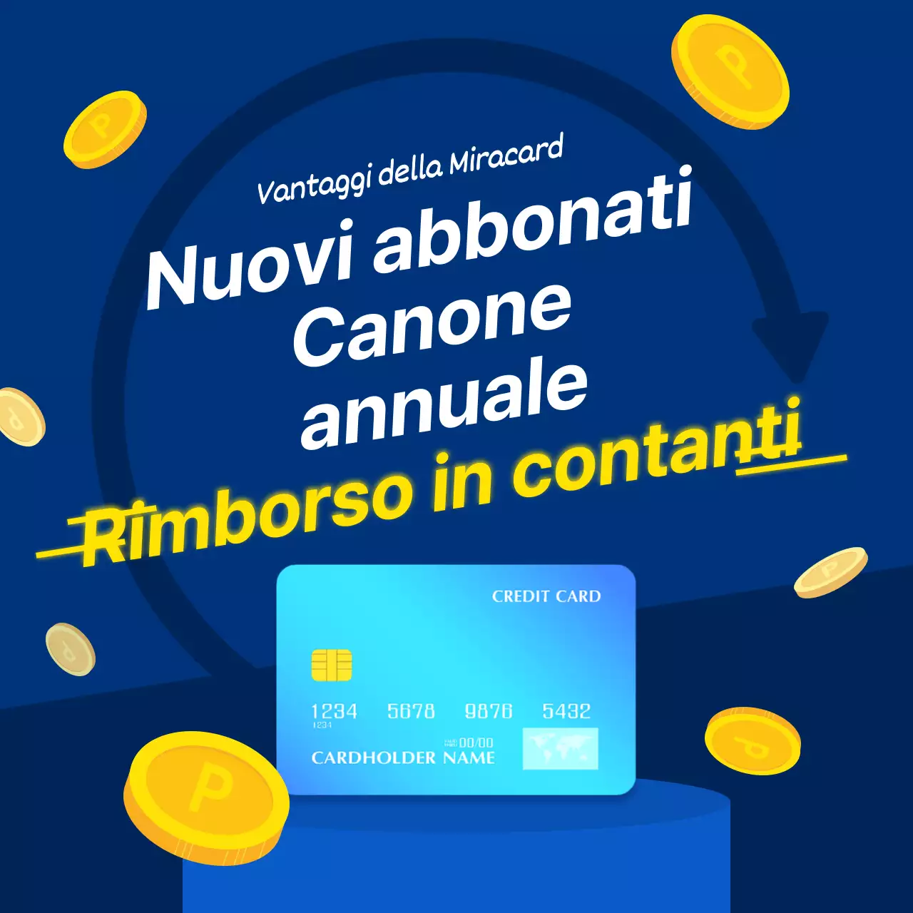 Informazioni sulla nuova offerta di cashback per l'iscrizione alla carta Blu