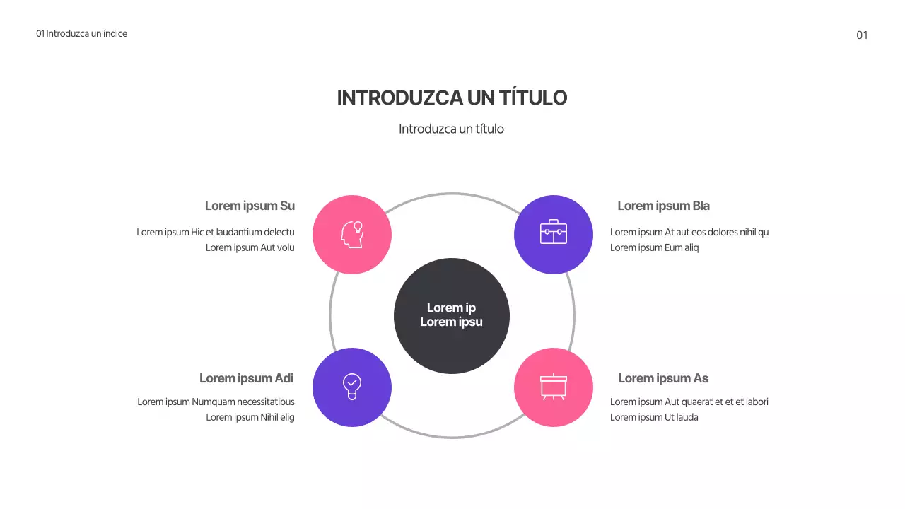 Diseñar un gráfico DAFO con un concepto sencillo