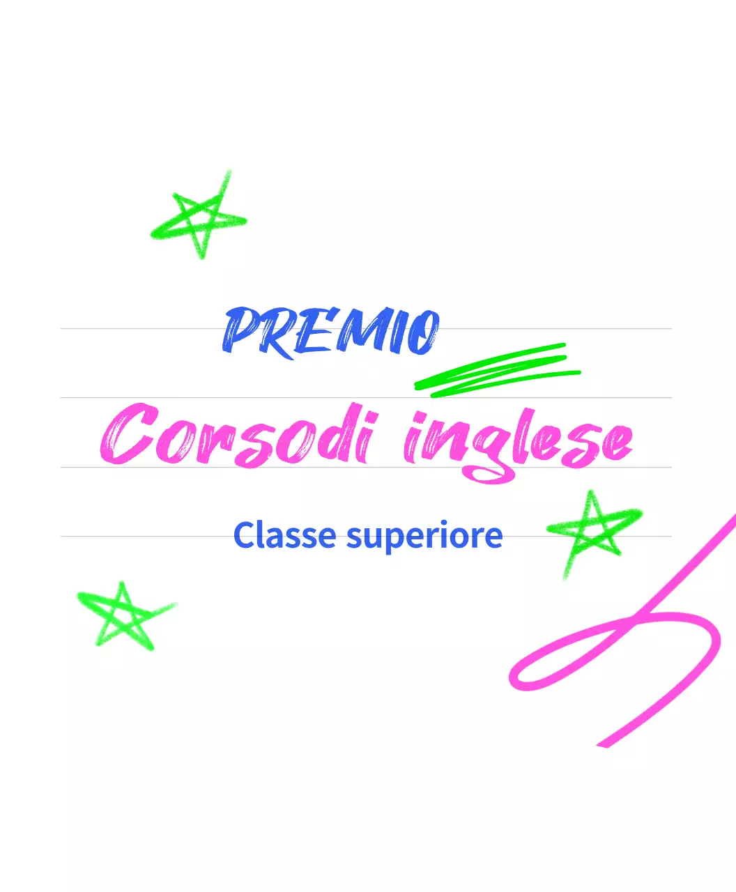 Una colorata e attraente eco-bag per la scuola inglese di colore blu e rosa