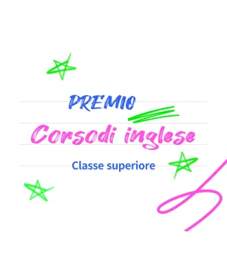 Una colorata e attraente eco-bag per la scuola inglese di colore blu e rosa