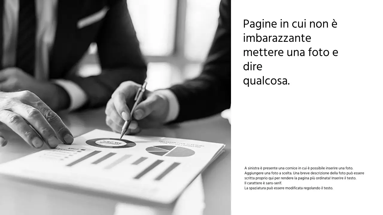 Una proposta commerciale pulita in un'infografica monotona