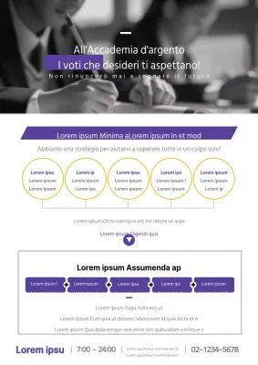 Promozione scolastica ordinata con foto in bianco e nero di studenti che studiano in viola