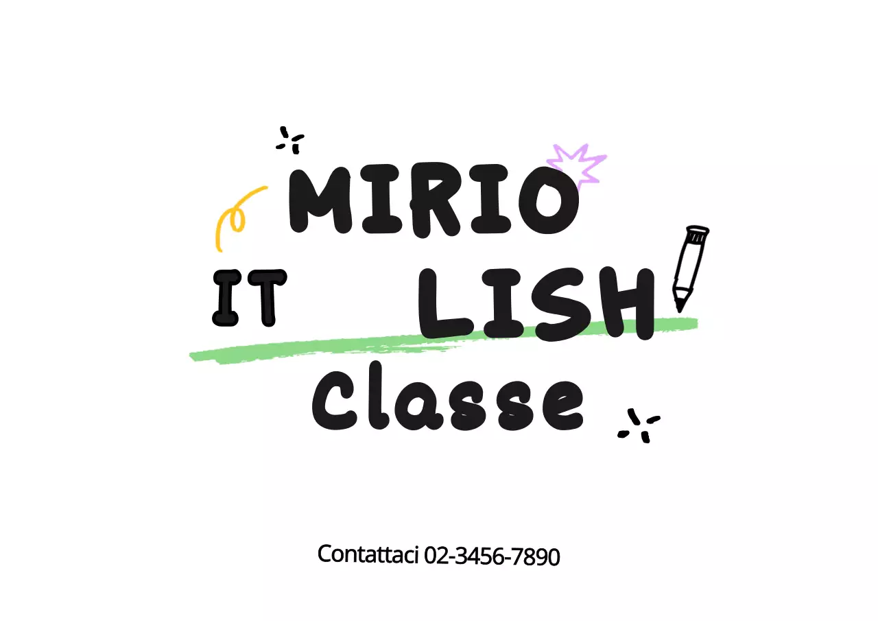 Il merchandising dell'evento della Scuola di lingua inglese con i vostri disegni