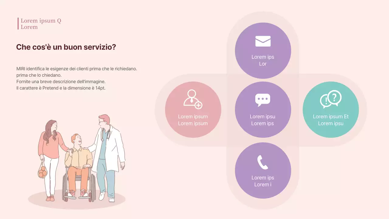 Manuale di formazione alla gentilezza dell'ospedale CS in colori rosa pastello