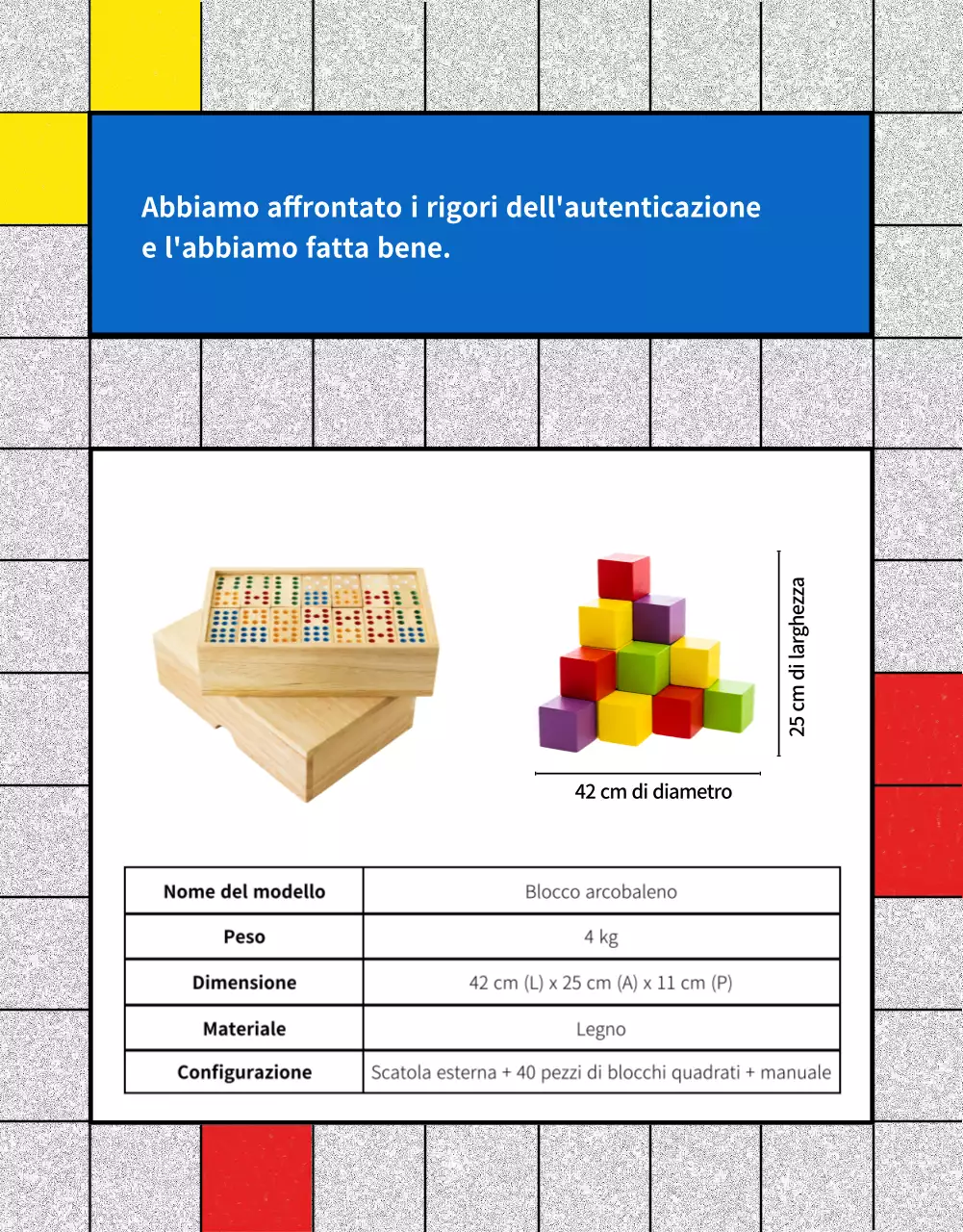 Promuovete la Giornata dell'infanzia con una griglia a colori retrò