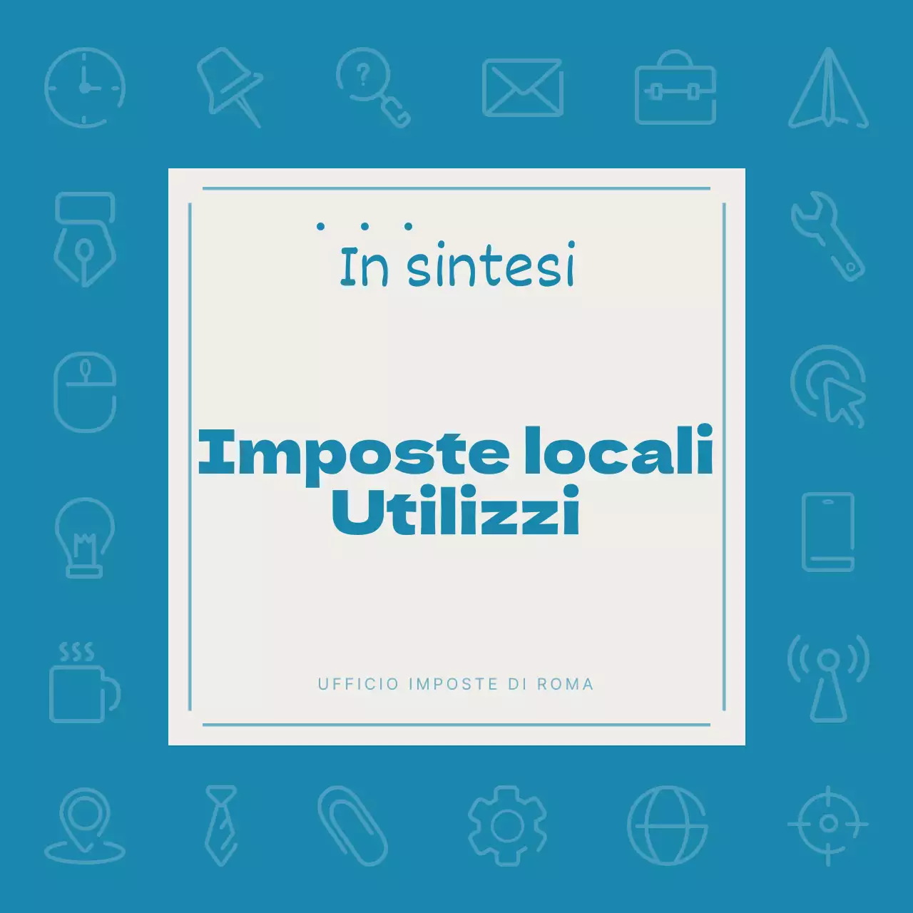 Promuovere una semplice società di consulenza fiscale locale in blu e avorio