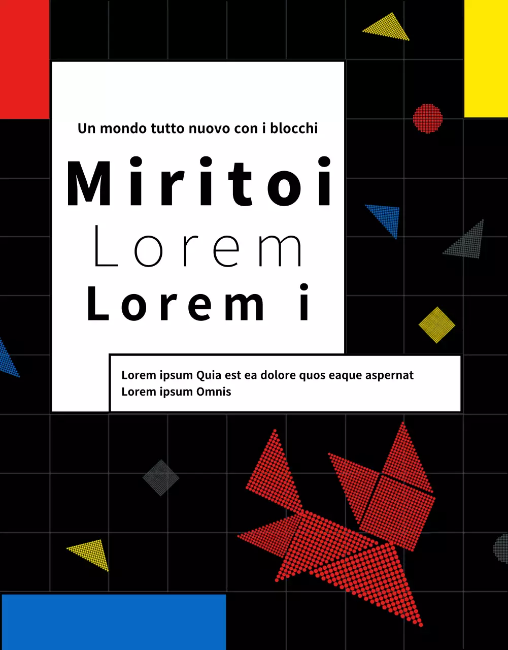 Promuovete la Giornata dell'infanzia con una griglia a colori retrò