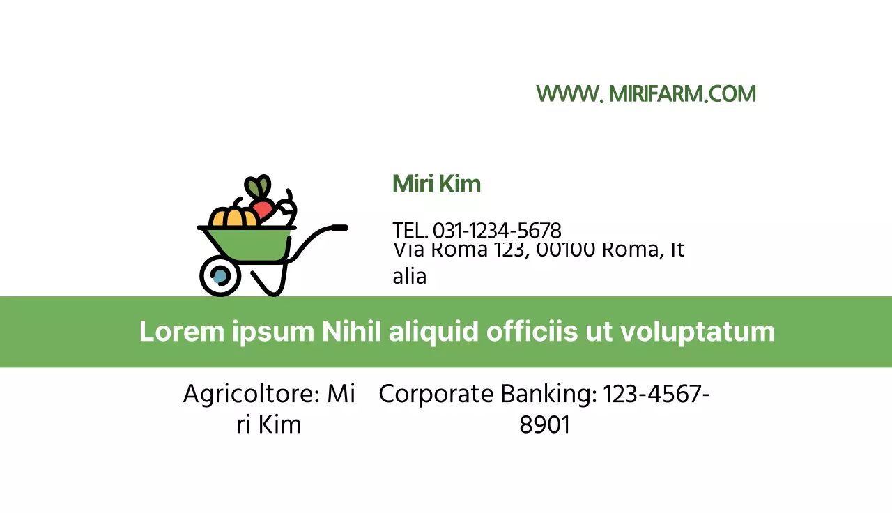 Illustrazione verde Neat Farm