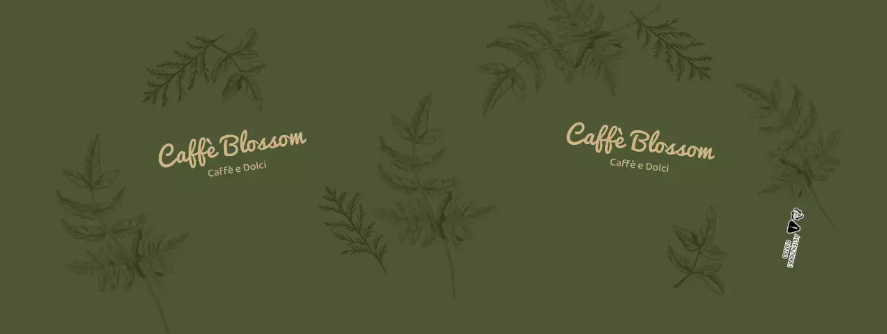 Caffè dell'illustrazione della linea verde