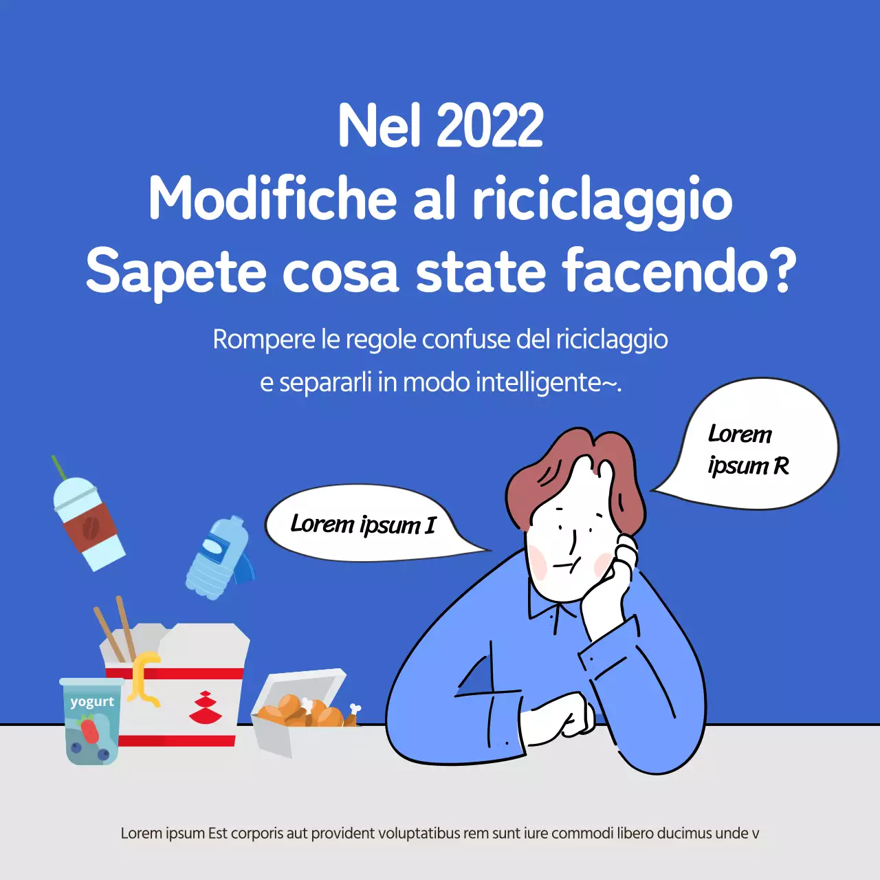 Una semplice guida al riciclaggio in blu