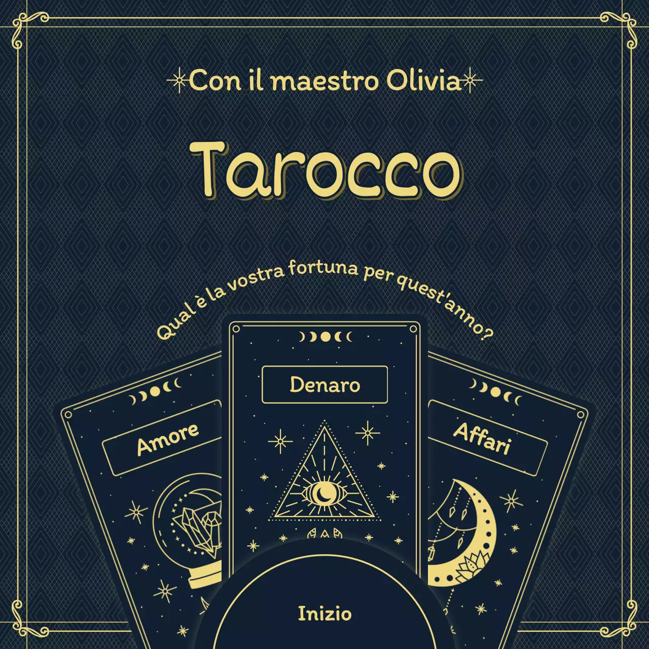 Vedere l'oroscopo del nuovo anno sotto forma di carte dei tarocchi