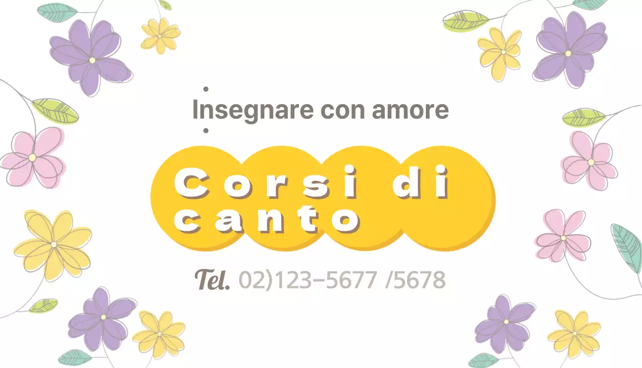 Lezioni di canto impartite con amore