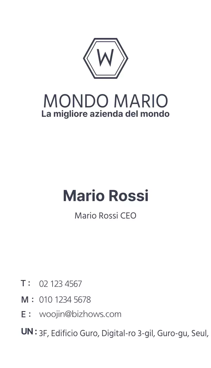 Biglietti da visita aziendali