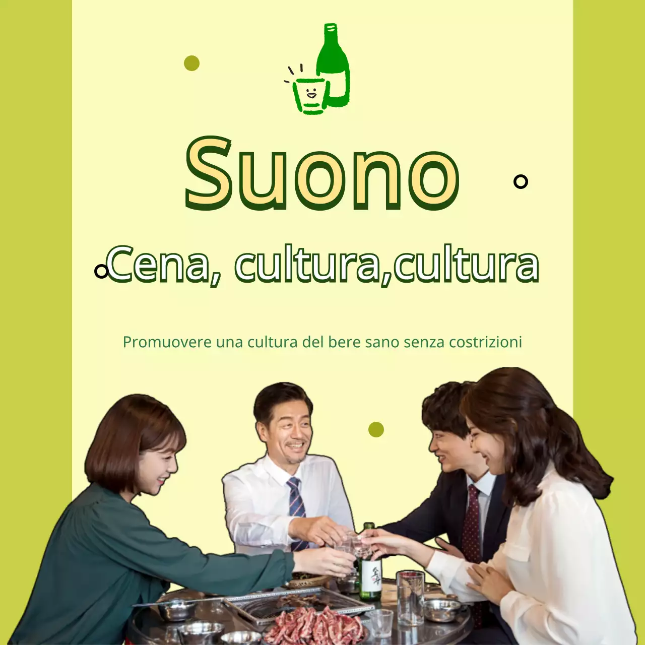 Campagna Lime Green per la cultura del bere sul posto di lavoro