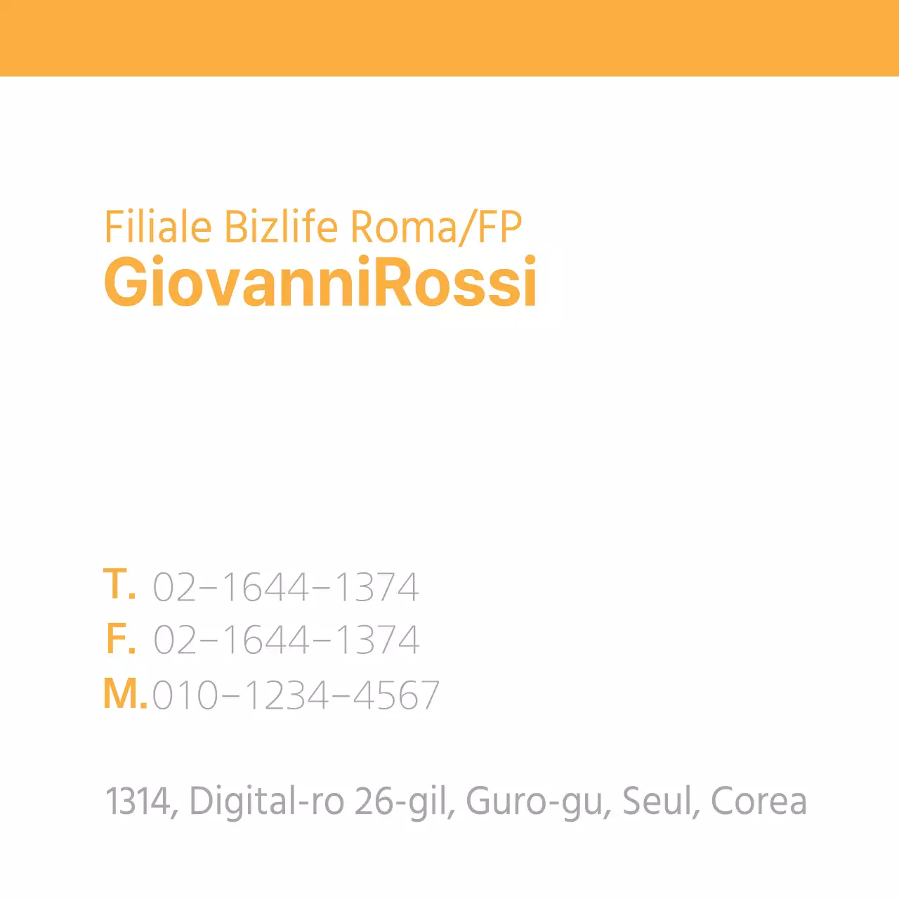 Filiale Bizlife di Seul