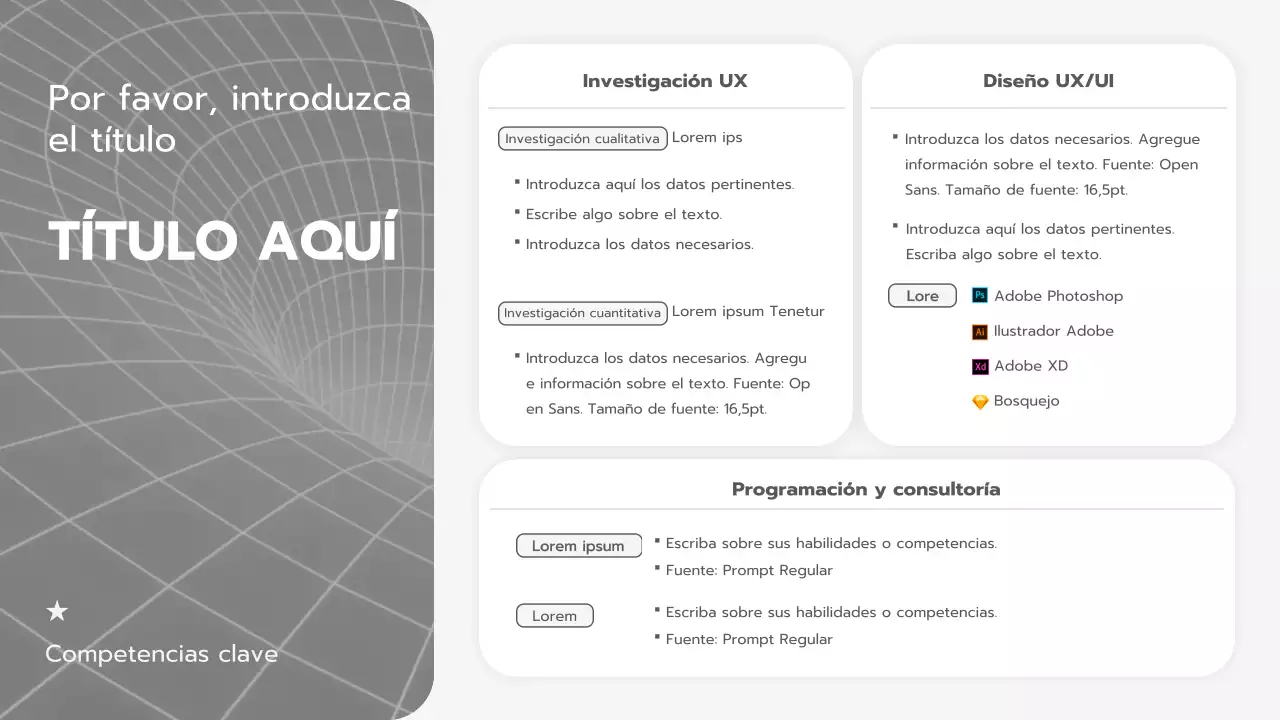 Una carpeta de planificación limpia con un estampado blanco y negro en blanco y gris