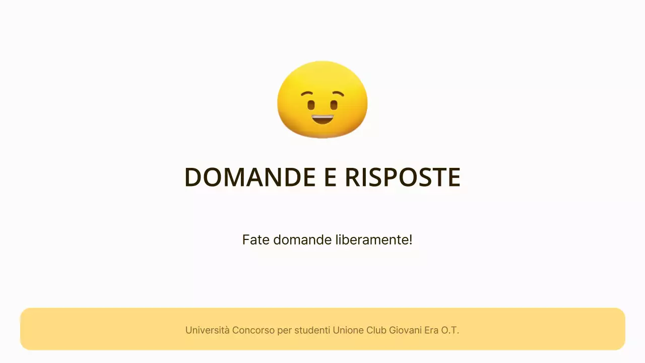 Orientamento al club del concetto di sorriso giallo e bianco