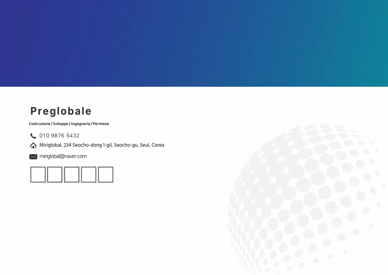 blu azzurro sfumato costruzione aziendale moderna