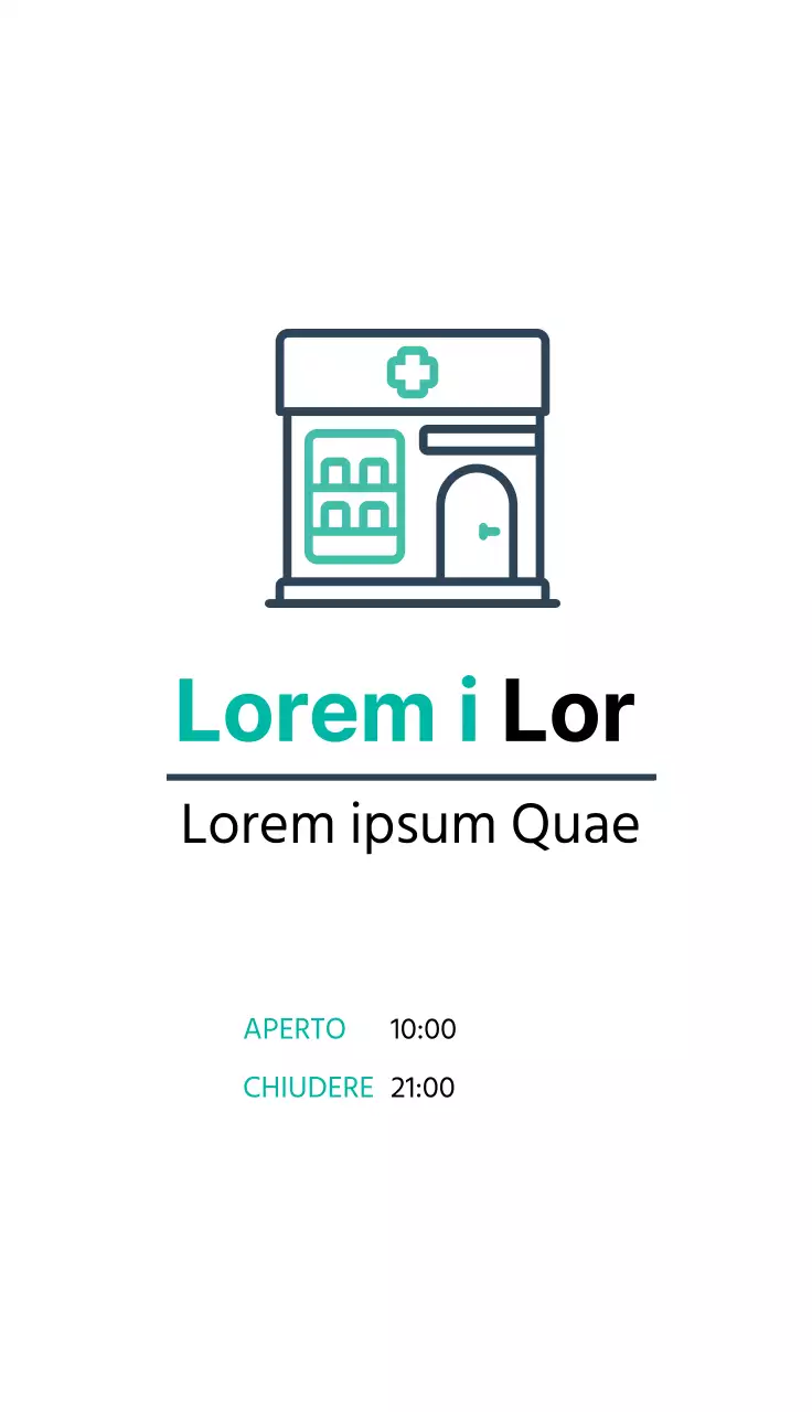 icona illustrazione blu ospedale farmacia