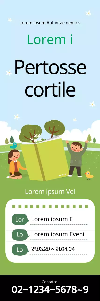 Illustrazione verde Promozione carina dell'Arbor Day