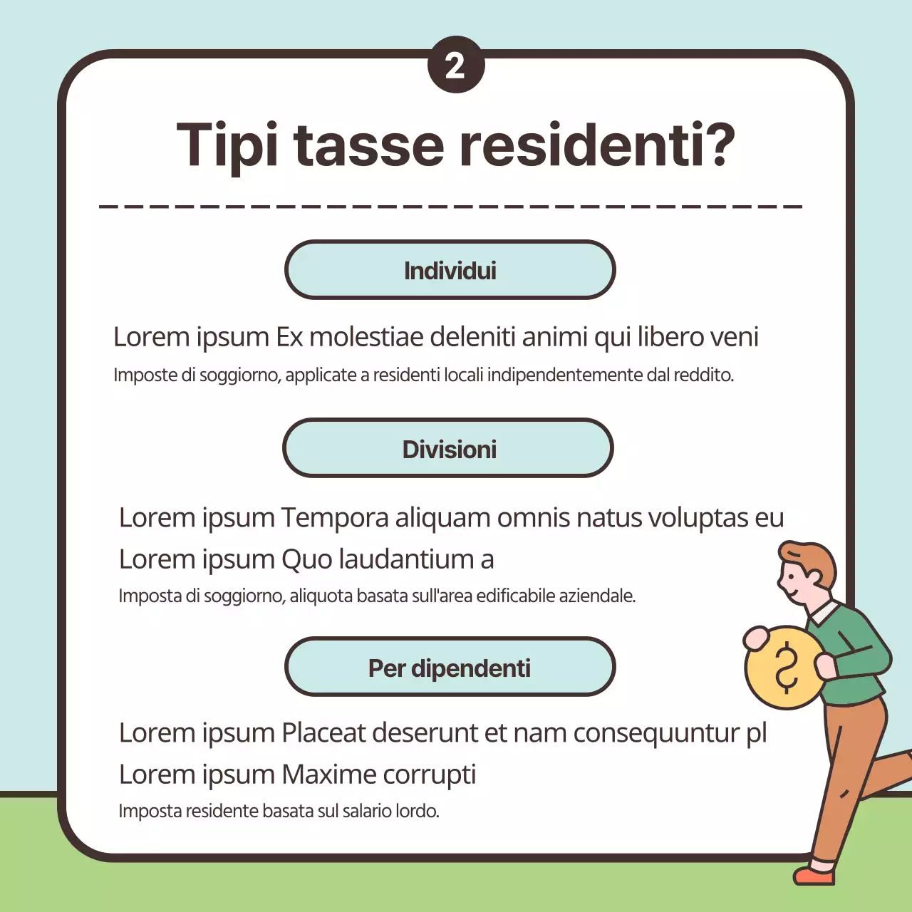 Evidenziare simpatiche illustrazioni pastello Pagare la dichiarazione dei redditi dei residenti