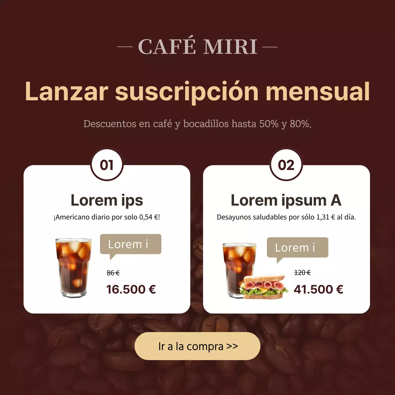 Lanzamiento del servicio de suscripción mensual Miri Cafe de Braunton y promoción del servicio de suscripción de café por la mañana