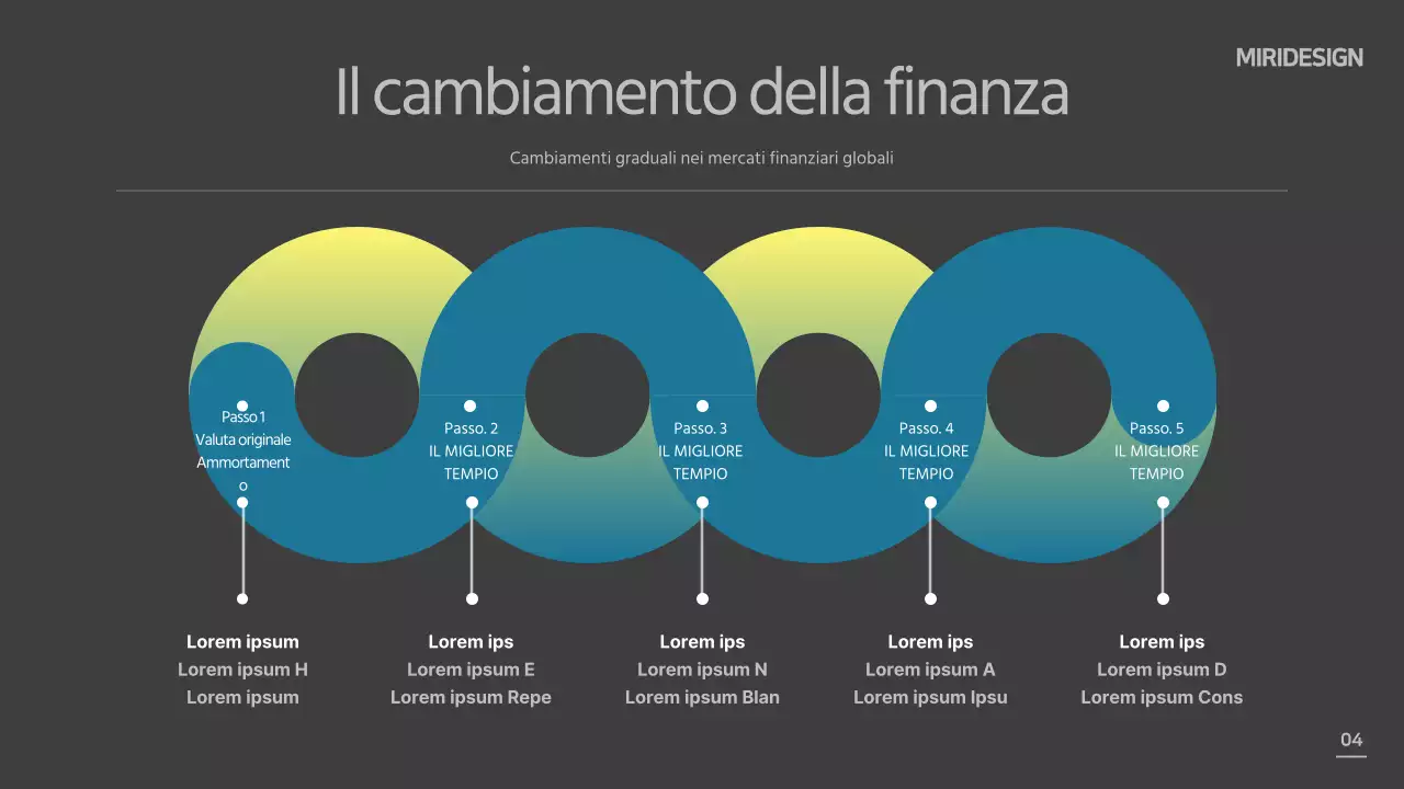 Modello di disegno del cerchio grigio