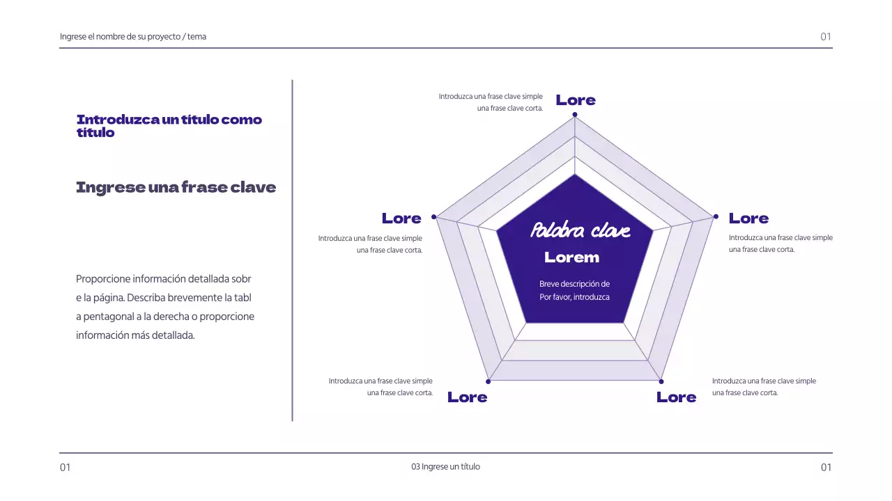 Diseño de gráficos con un concepto de guía simple