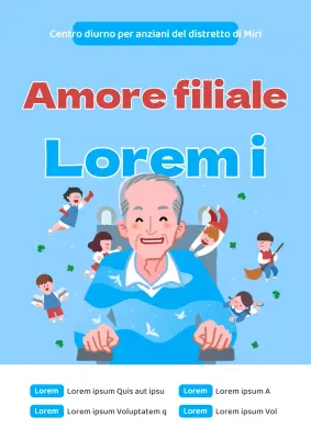 Guida al reclutamento dei volontari per il centro di assistenza agli anziani azzurro e rosso