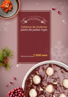 Un elegante menú de salón de masajes