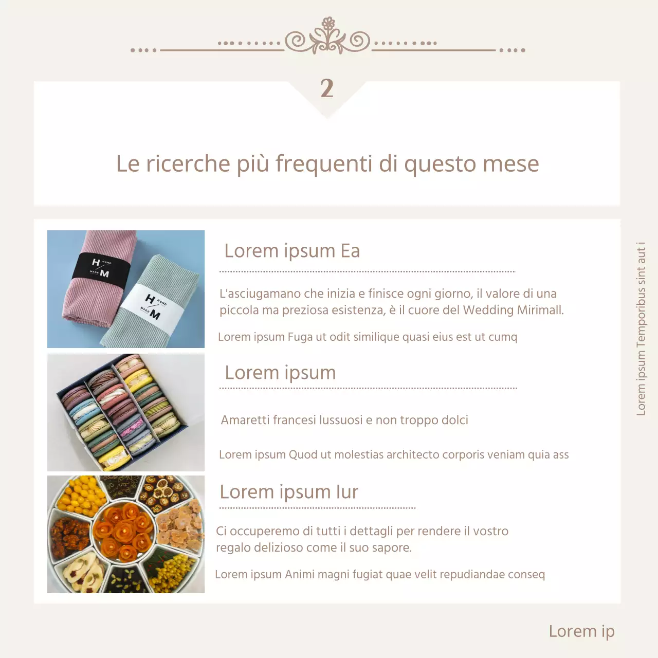 Bomboniere di lusso marroni e beige a tema promozionale