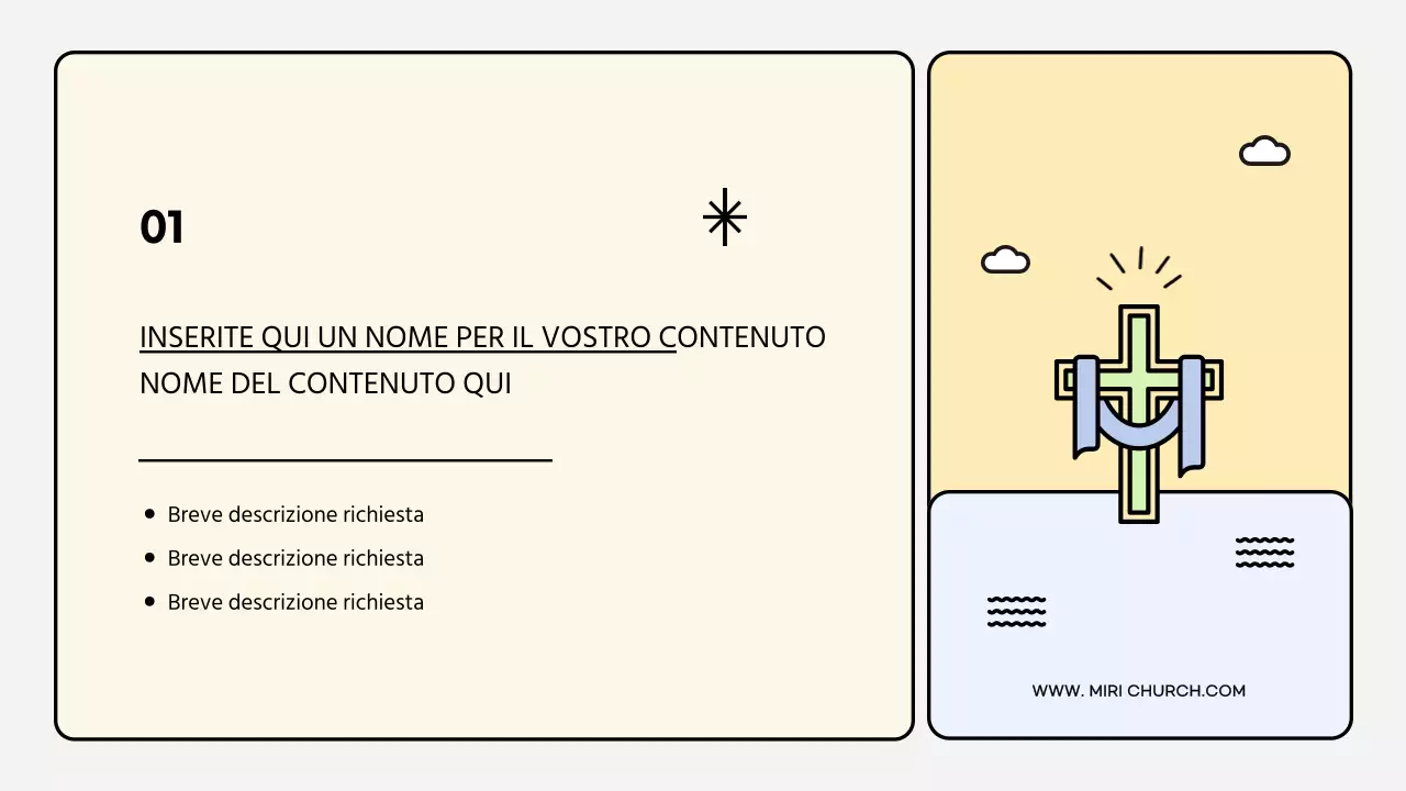 Un opuscolo per le missioni estive della chiesa pulito e dai colori pastello