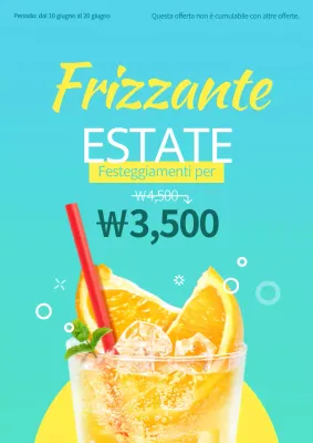 Offerte di bevande stagionali