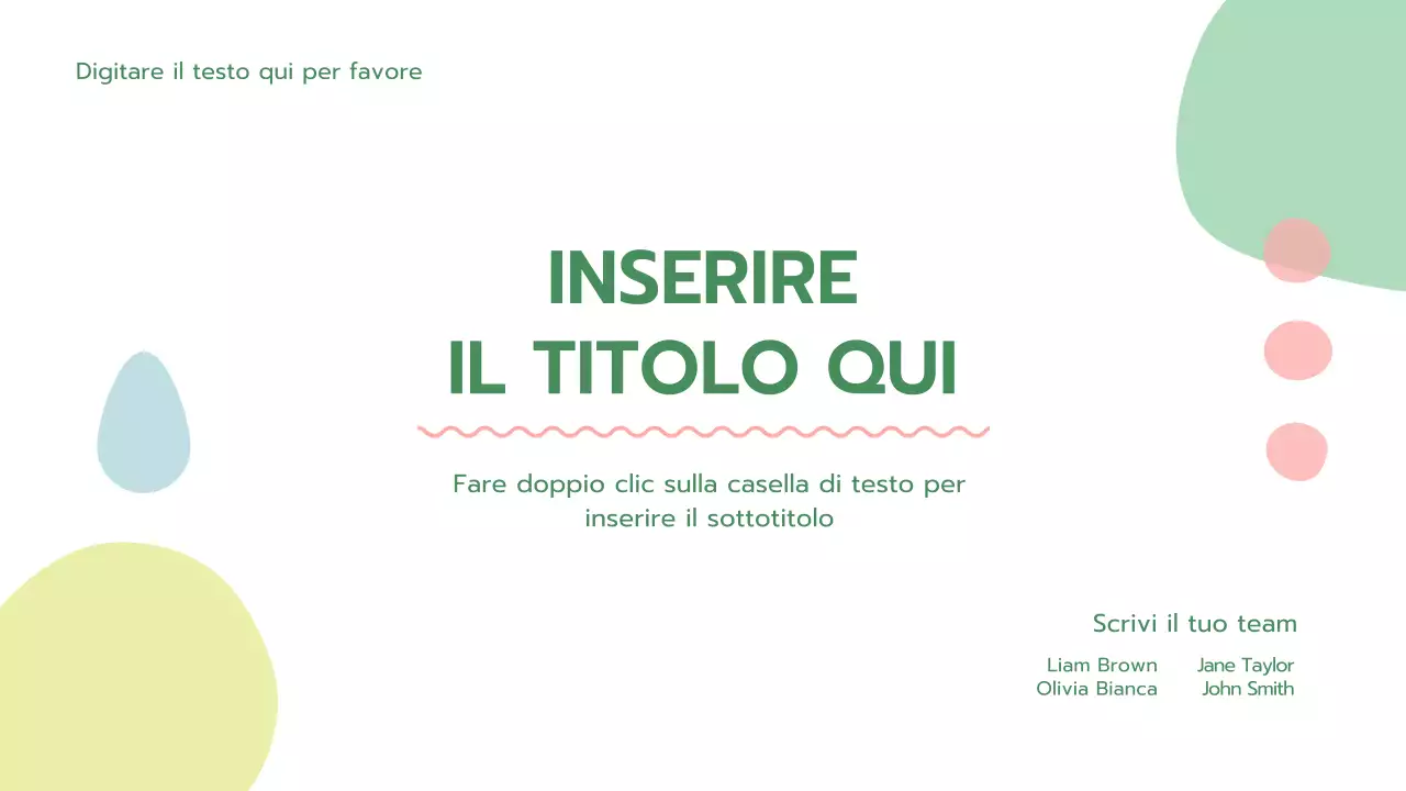 Una presentazione verde fresca e arrotondata della psicologia