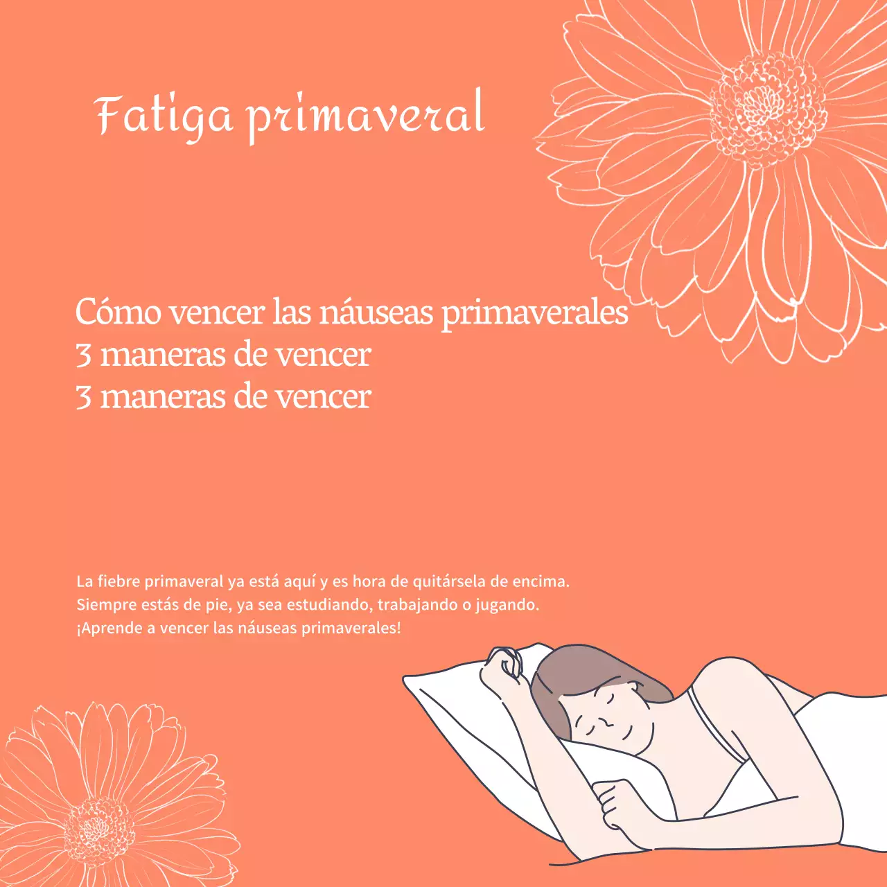 Albaricoque y fiebre de primavera color carne CardNews