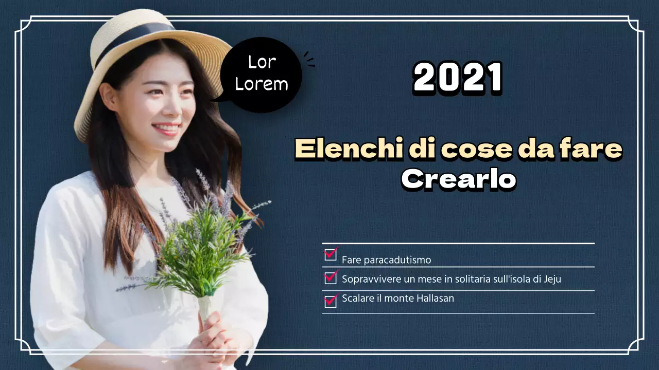 Una lista di cose da fare per l'anno nuovo